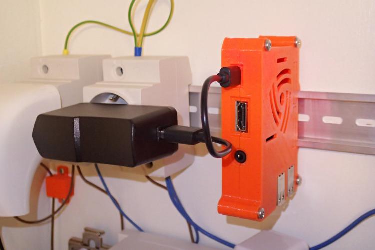 Raspberry Pi on a DIN rail
