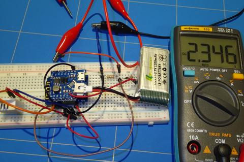 Battery level meter ESP8266