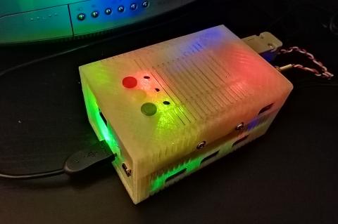 MiSTer case glowing