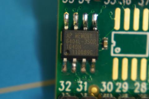 Teensy 4.1 upgraded with 64MBit PSRAM